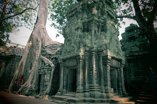 Deep in the heart of the Angkor Wat temple complex lies Ta Prohm – a place where the jungle breathes through ancient stones. This image captures a sacred moment where a mighty tree, older than memory, weaves itself through the temple ruins like a living spirit of time.Its roots coil around the doorways, merging architecture and earth, past and present, humanity and nature. It’s as if the tree is not only reclaiming space, but whispering the forgotten stories of a bygone age. A powerful metaphor for resilience, transformation, and sacred union.