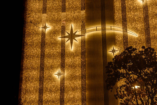 Three Wise Men or Three Kings also called 'Reyes Magos' in Spanish. Building facade in Zaragoza, Aragon, Spain.