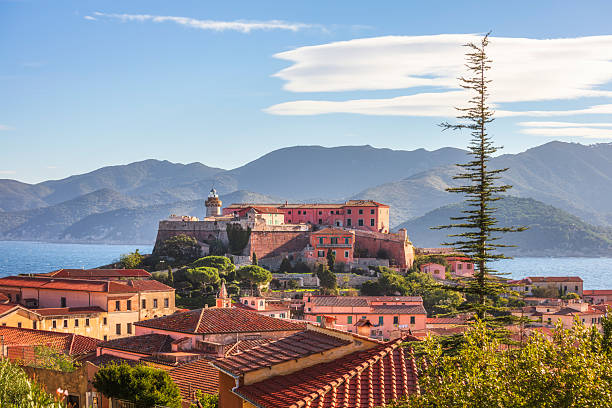 istock Portoferraio View with Forte Stella and Lighthouse, Elba Island 2253852658