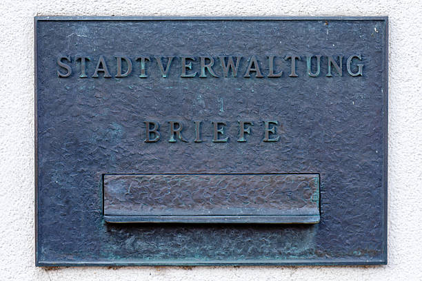 istock Historic german city administration mailbox receiving letters 2253855638