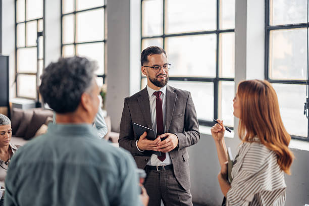 istock Professional Business Meeting in Modern Office Space 2253860925