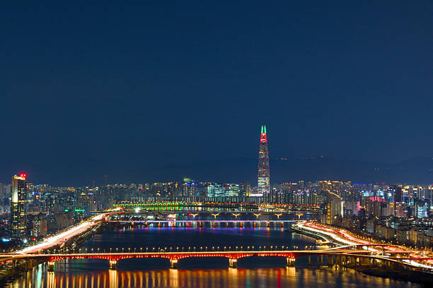 The night view of Seoul