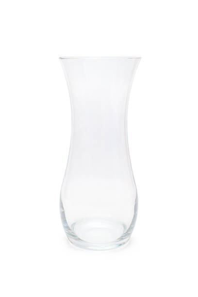 istock Empty glass vase for flowers isolated on white background 2253864744