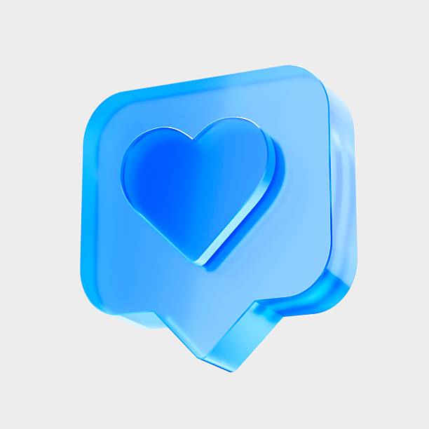 istock 3D Glass Heart Chat icon, Love like message social engagement concept. Liquid Glass design icon, trending glass icon for graphic design, UI UX interfaces, 3d illustration. 2253871017
