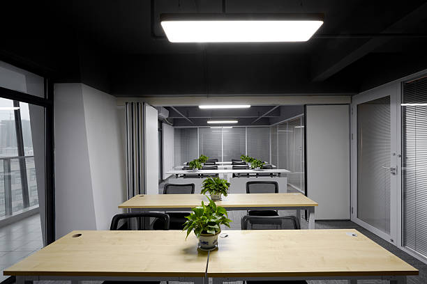 istock Simple meeting room and classroom interior 2253871020