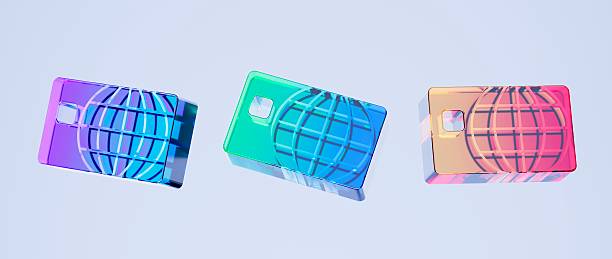 istock Set of 3D global data card icon, worldwide network and information concept. Colorful gradient glass like icon, trending glass holographic icon, for graphic design, UI UX interfaces, 3d render 2253871060