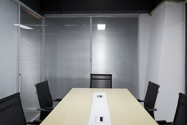 Minimalist office environment with Chinese elements