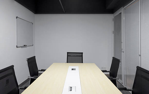 Minimalist office environment with Chinese elements