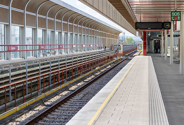 istock Empty Oberlaa terme Viena station subway 2253887970