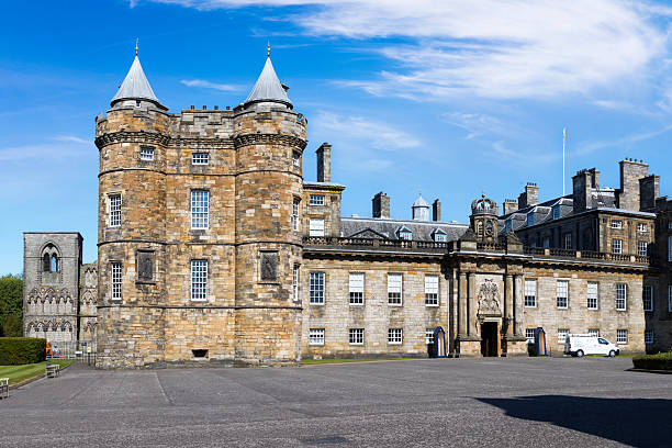 Holyrood Palace in Edinburgh, Scotland. Officially known as The Palace of Holyroodhouse, it has been the official residence of the Scottish kings and queens since the 15th Century