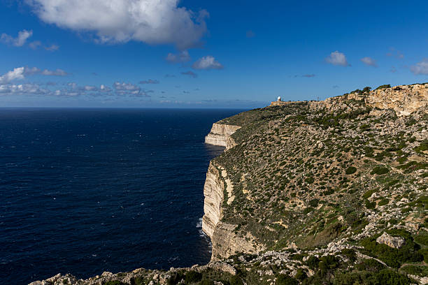 Rocky coast of Malta, natural landscape. Dingli Cliffs