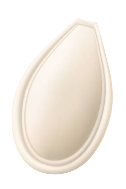 istock Whole pumpkin seed unpeeled, isolated on white background. Realistic 3d vector illustration. Used for advertising, packaging, collage, web design food, gardening 2253898498