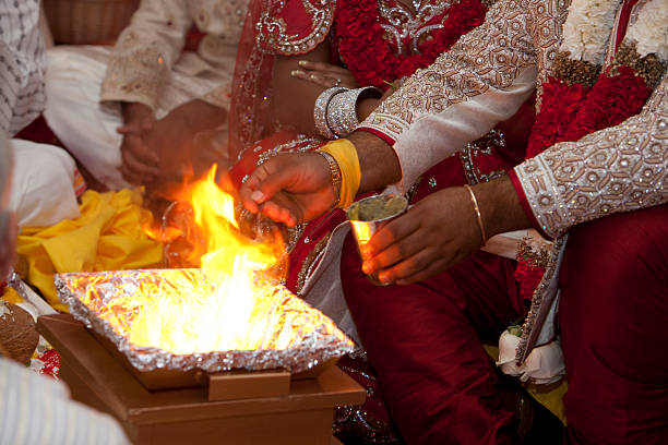 istock Hindu Wedding Ceremony ritual in details 2253899646