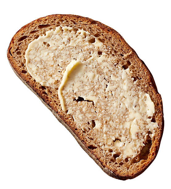 istock Half-Slice Toast with Butter isolated on white background with clipping path 2253902900