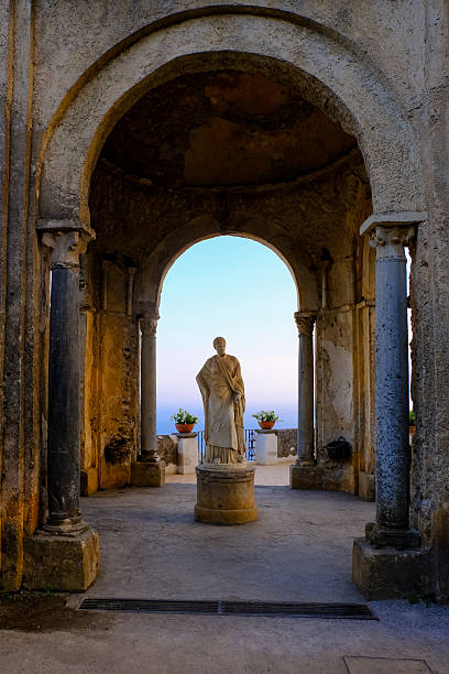 Elegant interior of Villa Cimbrone in Ravello, showcasing historic architecture, refined details, and cultural heritage on the Amalfi Coast.