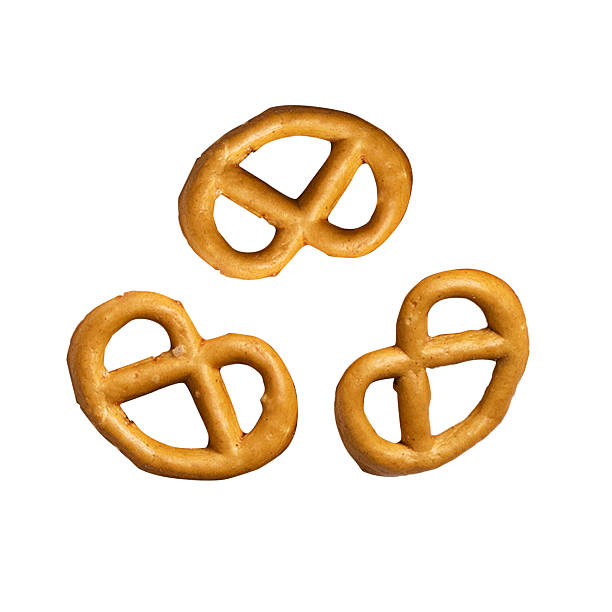 istock Three of Pretzels Mix as Group Isolated on White background with clipping path 2253904565