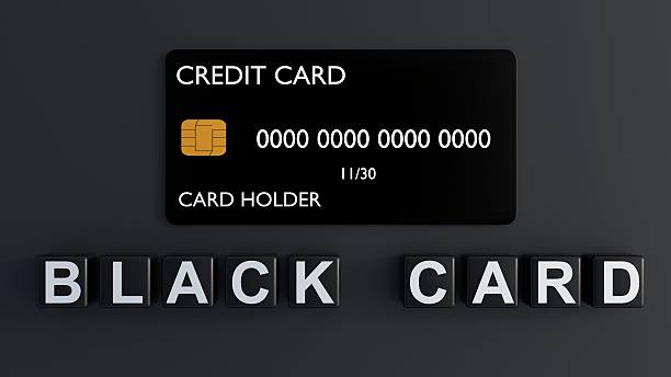istock 3D render of a black card with 