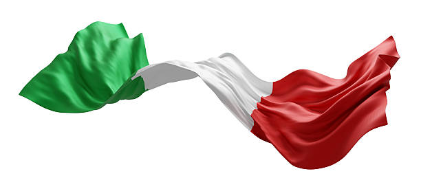 istock Italian flag isolated on white background 3D render Italy banner design 2253912241