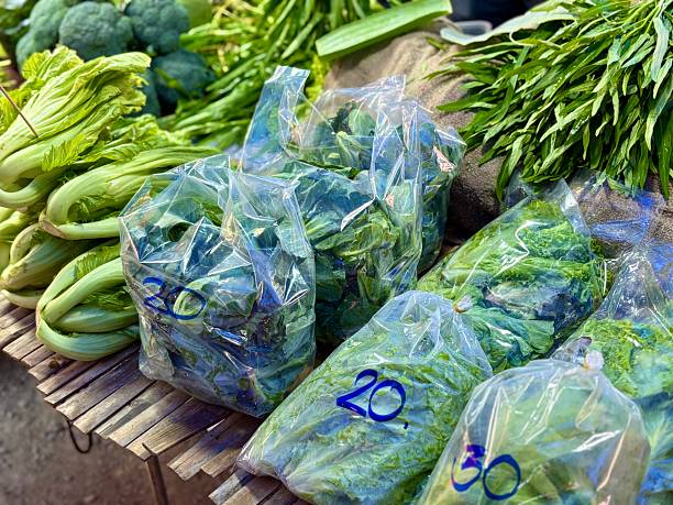 istock Fresh herbs, street market Thailand 2253913687