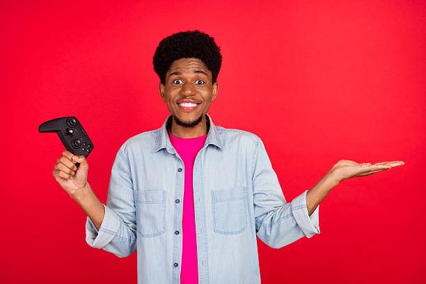 istock Portrait of attractive cheerful curious brunet guy thinking copy empty space isolated over bright red color background 2253914948