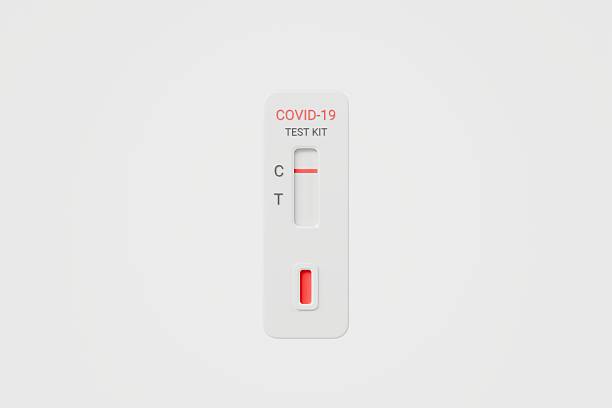 istock 3D COVID-19 Coronavirus Tests kit icon. coronavirus, positive and negative rapid test cassettes. Coronavirus Antibody Tests May Produce Contradictory. Minimal cartoon COVID-19 test kit. 3d render. 2253915260