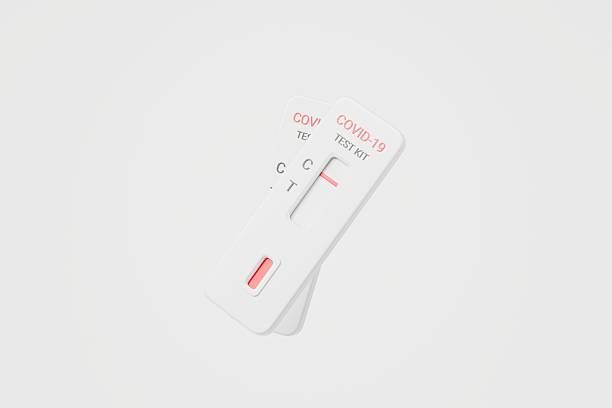 istock 3D COVID-19 Coronavirus Tests kit icon. coronavirus, positive and negative rapid test cassettes. Coronavirus Antibody Tests May Produce Contradictory. Minimal cartoon COVID-19 test kit. 3d render. 2253915271