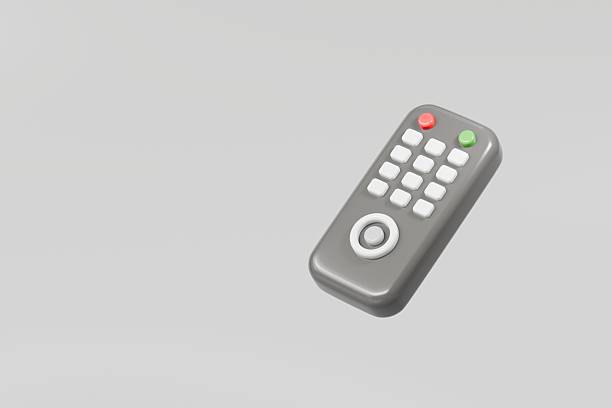 3d Remote Television Control icon. Electronic device, Entertainment digital video media concept. Minimal Cartoon modern remote TV wireless control isolated on transparent background. PNG. 3d render.