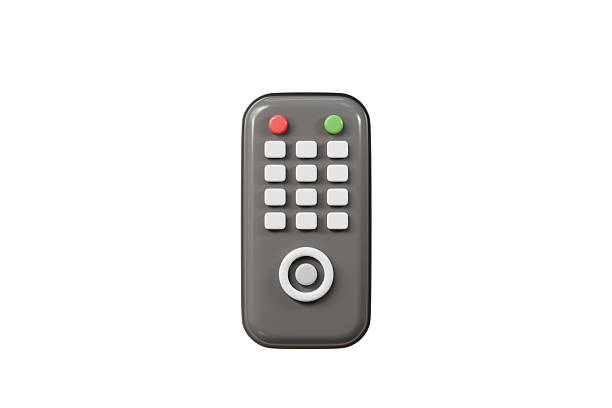 istock 3d Remote Television Control icon. Electronic device, Entertainment digital video media concept. Minimal Cartoon modern remote TV wireless control isolated on transparent background. PNG. 3d render. 2253921803