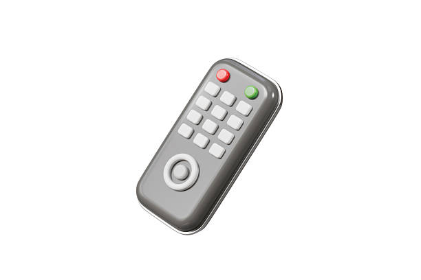 istock 3d Remote Television Control icon. Electronic device, Entertainment digital video media concept. Minimal Cartoon modern remote TV wireless control isolated on transparent background. PNG. 3d render. 2253921804