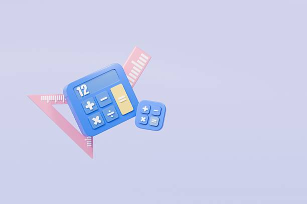 istock 3D Calculator device icon. Minimal Calculating machine, mathematic tool icon on isolated background. Budget management concept. Financial calculation of money. Tax time. Education of Math. 3D Render. 2253925048