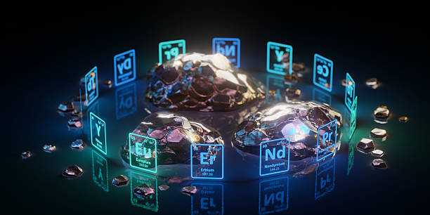 istock Rare Earth Elements with Glowing Periodic Table Symbols 2253927235
