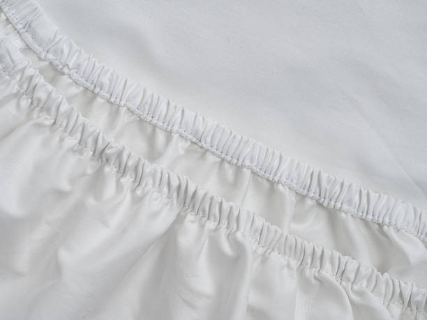 istock cotton bed sheet, elastic band bed sheet, fabric texture 2253933678