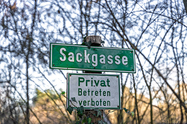 istock Dead End Private Property No Trespassing Sign in Nature 2253953193