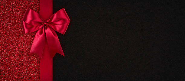 istock Red Gift Card with Ribbon Bow 2253964925