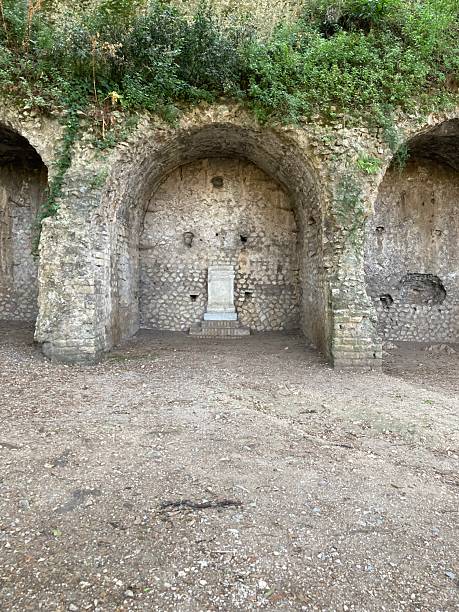 istock Parco Villa Gregoriana Temple on Hill 2253965939