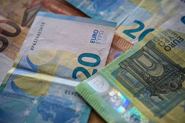 European Currency Banknotes Background