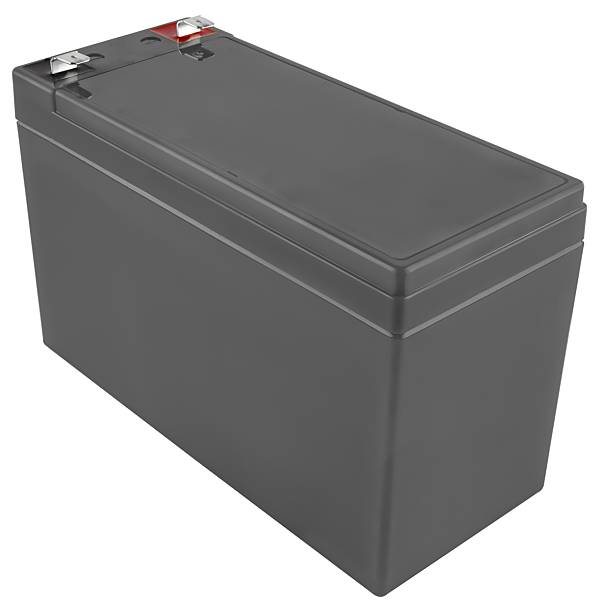 istock Classic battery for UPS and backup power supply with red protective covers. 2253972908