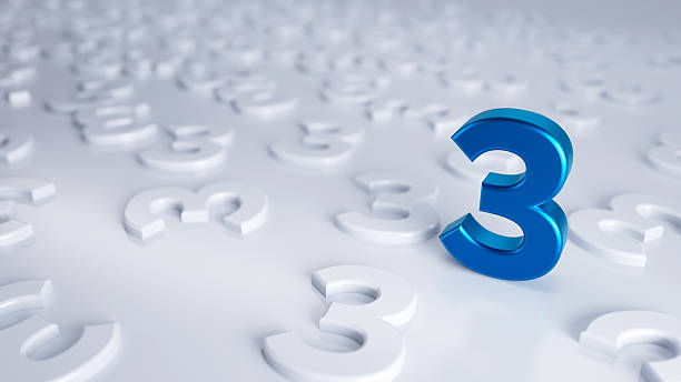 istock Abstract Blue Number 3 Surrounded By Many Number Ones On White Background 2253973067