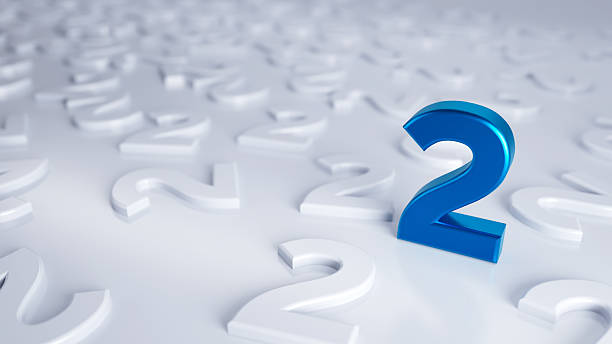 istock Abstract Blue Number 2 Surrounded By Many Number Ones On White Background 2253973072
