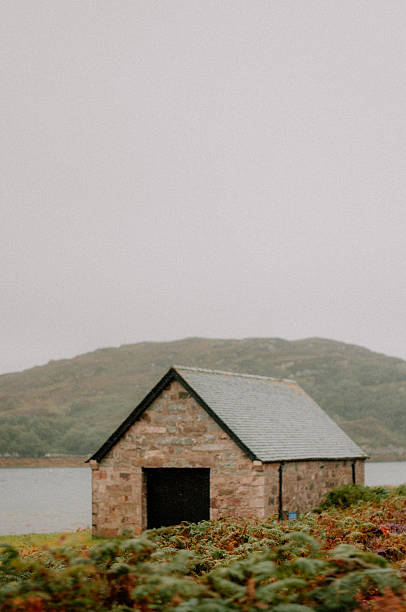 istock Southerland Scotland stone building coastal waterfront mount 2253980047