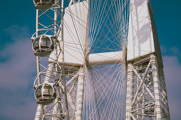 London Hungerford bridge and Golden Jubilee bridge aerial view