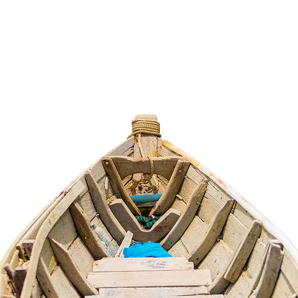 Small blue canoe that serves as a daily taxi on the Peruvian Amazon.