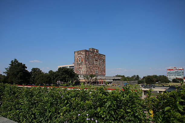 Ciudad de Mexico, Mexico - October 26. 2025: University Central Library of UNAM in Mexico