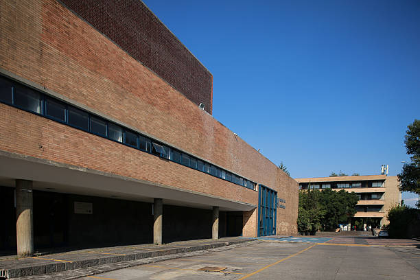 Ciudad de Mexico, Mexico - October 26. 2025: UNAM Architecture school building in Mexico