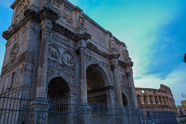 Small arc de triomphe near the Colosseum or Coliseum
