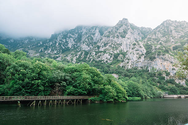 Lakes of Covadonga, Principality of Asturias. Picos de Europa. Lake Enol.