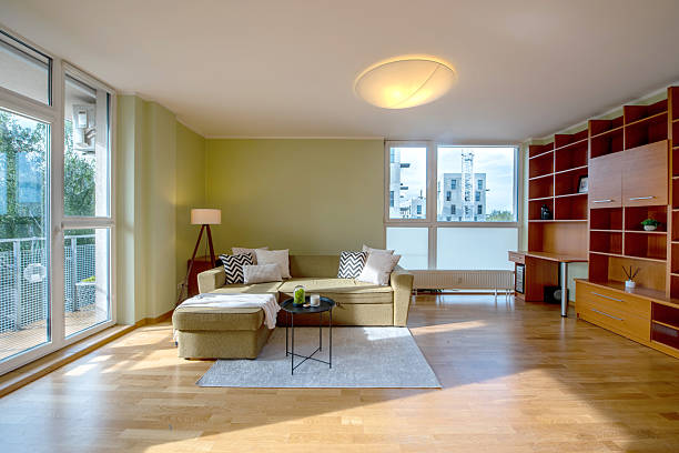 istock Modern Home Living Room with Minimalist Interior and Natural Light 2254016927