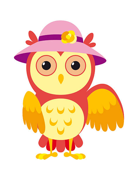 istock A vibrant pixel art owl in a stylish pink hat, full of charm 2254023462