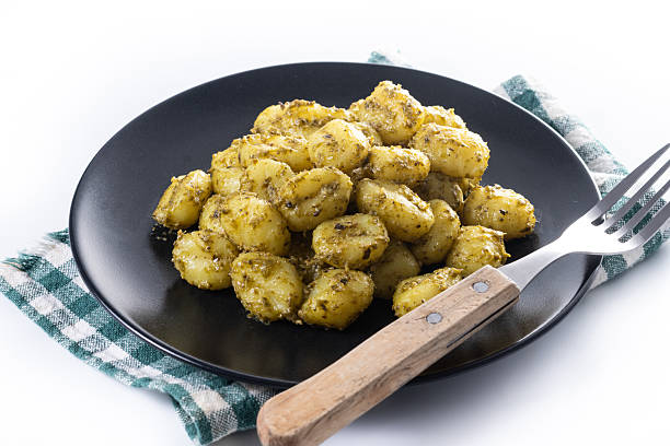 istock Gnocchi with pesto sauce 2254023960