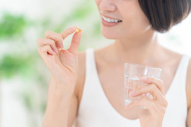 istock Middle-aged woman doing skin care 2254030679